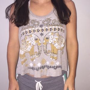 Boutique grey elephant tank